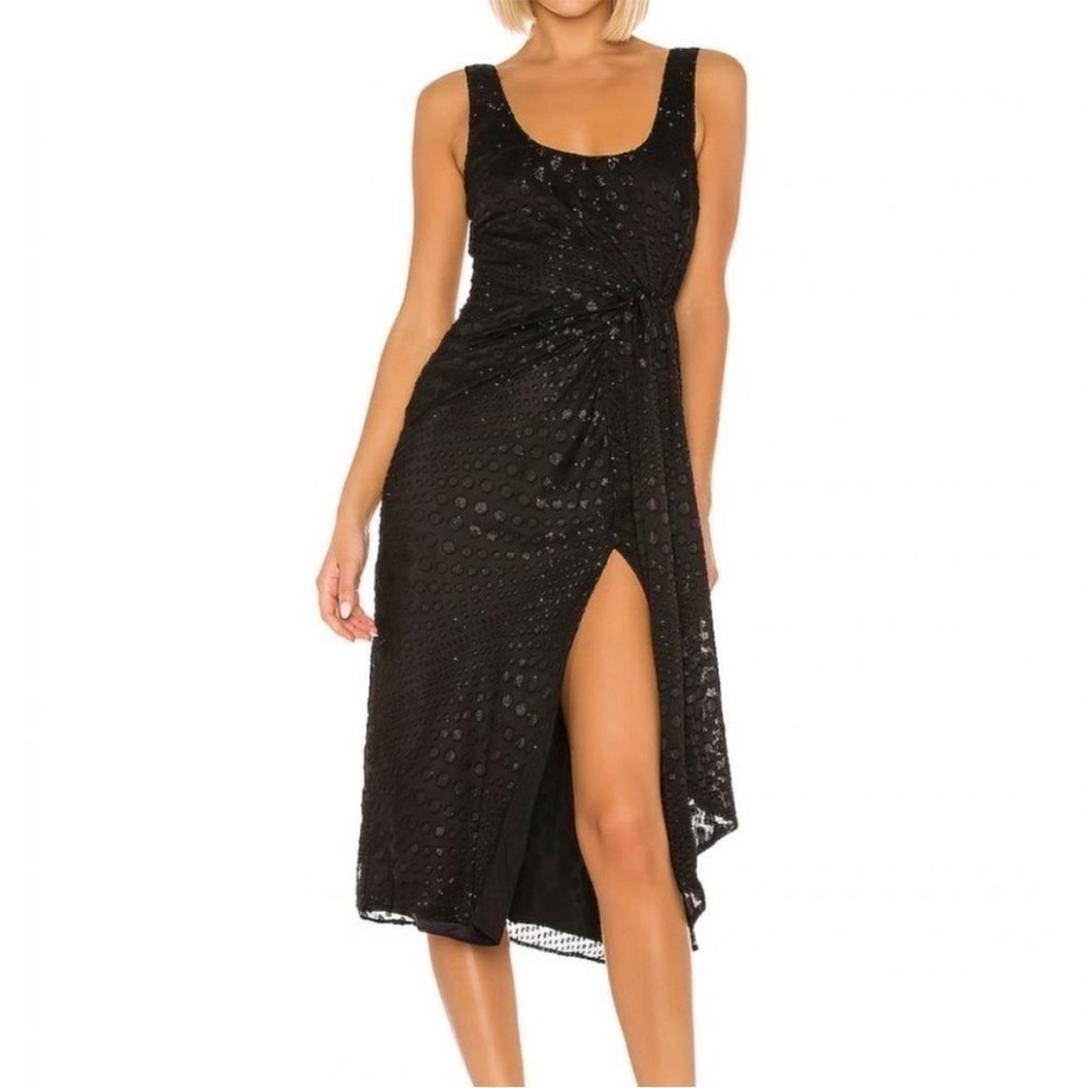 House of Harlowe 1960โ x Revolve NWT Black Mira Dress